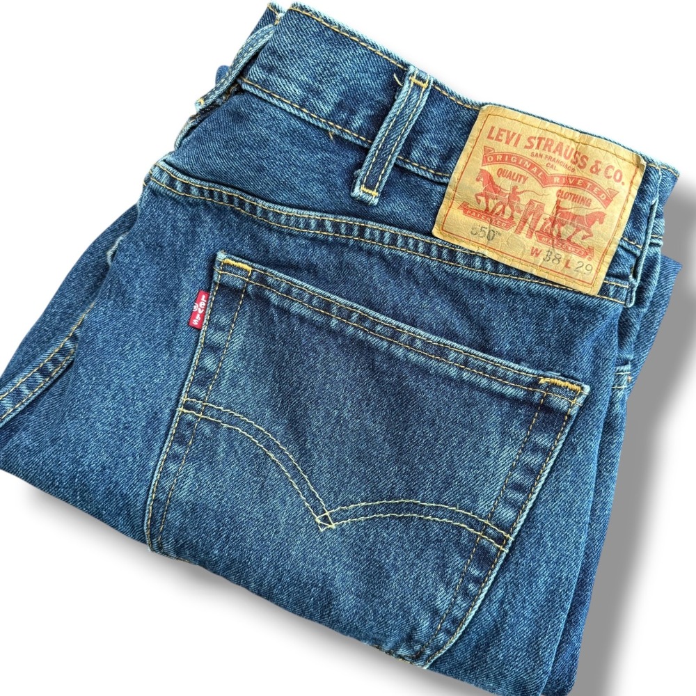 Levi's 550 Relaxed Fit Jeans Men's W38 L29‎ Blue Denim Pants Comfort